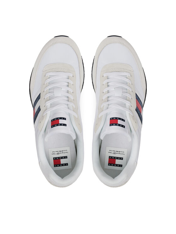 Tommy Jeans Tommy Jeans Sneakersy Tjm Runner Casual Ess EM0EM01351 Bílá