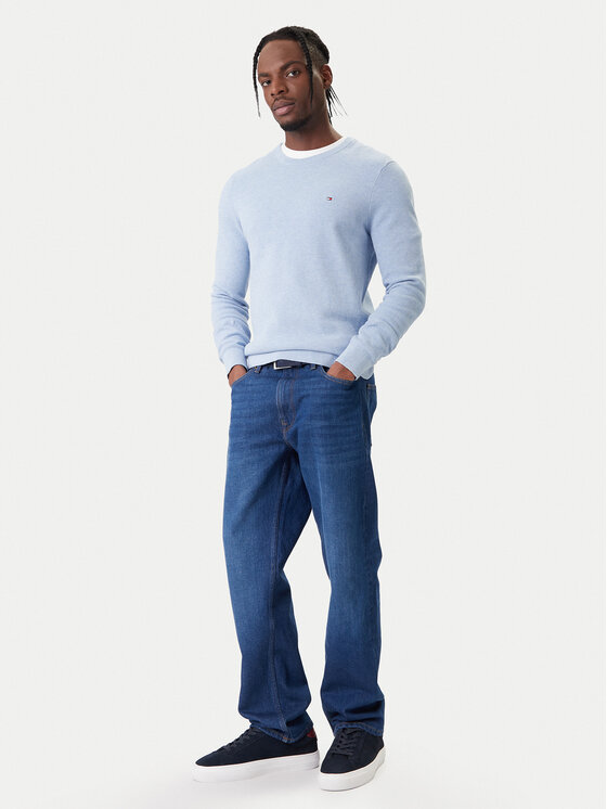 Tommy Hilfiger Tommy Hilfiger Πουλόβερ Essential MW0MW36347 Γαλάζιο Regular Fit