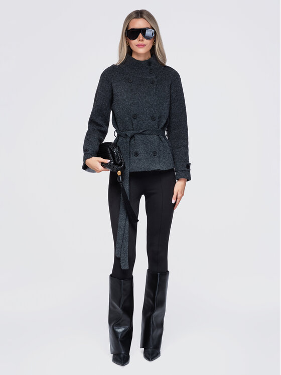 Ombre Ombre Svetr OW-SW-E0018 Šedá Regular Fit