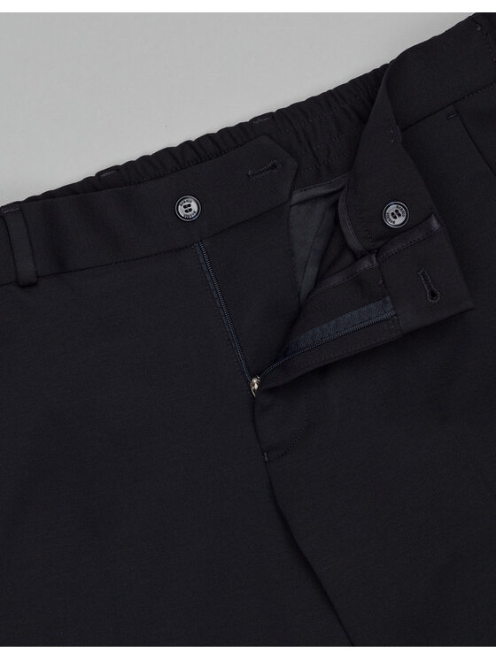 Borgio Borgio Spodnie garniturowe gavello_g Granatowy Slim Fit