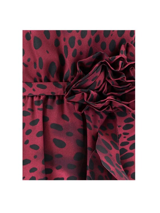 PINKO PINKO Sukienka codzienna Abito donna bayonne georgette Bordowy Regular Fit