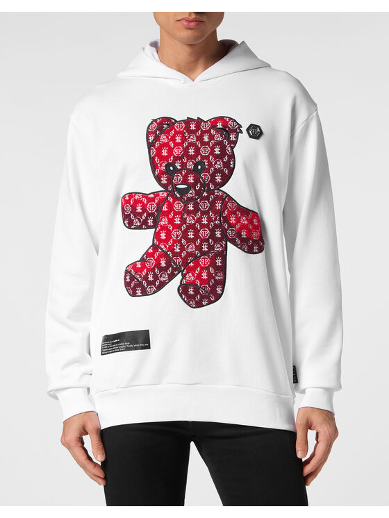 PHILIPP PLEIN PHILIPP PLEIN Mikina 20987 Biela Regular Fit