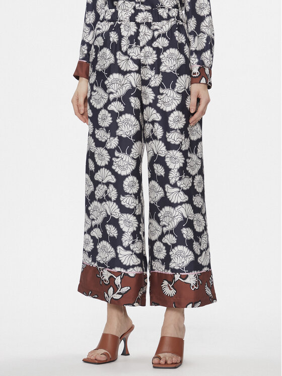 Weekend Max Mara Pantaloni din material Divo 2415131111 Bleumarin Relaxed Fit