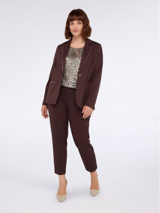Fiorella Rubino Fiorella Rubino Giacca outdoor Q535T000218N022 Marrone Regular Fit