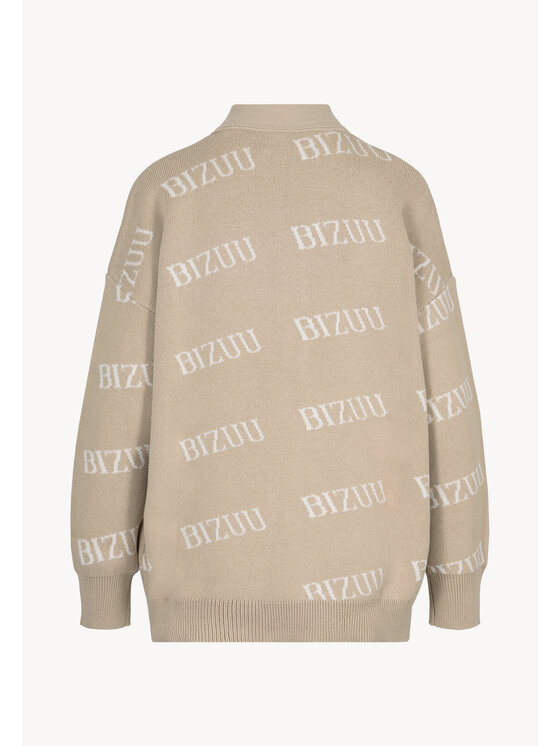 BIZUU BIZUU Kardigan KYLE Beżowy Standard Fit
