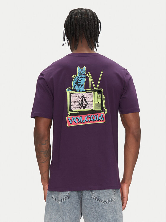 Volcom Volcom Тишърт Catv A3512552 Виолетов Classic Fit