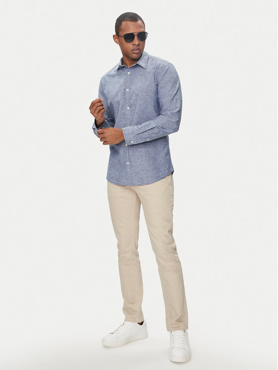 Jack & Jones Jack & Jones Сорочка 12248579 Голубий Slim Fit