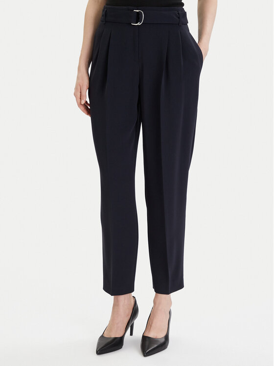 BOSS Boss Kalhoty z materiálu Tapiah 50490037 Tmavomodrá Regular Fit