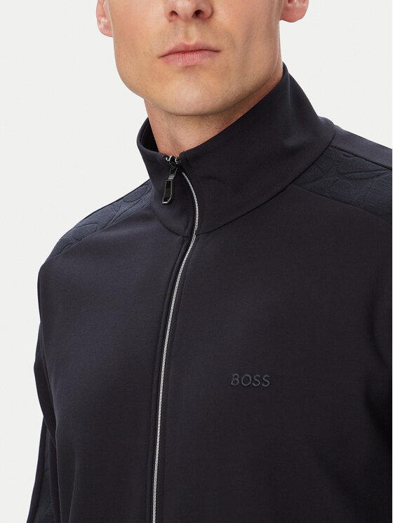 BOSS BOSS Majica dugih rukava Union Tape 50564098 Tamnoplava Regular Fit