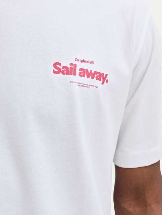 Jack & Jones Jack & Jones T-krekls Riviera 12295161 Balts Relaxed Fit