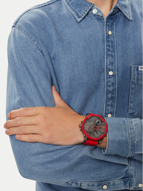Diesel Diesel Uhr The Daddies Series DZ7370 Rot