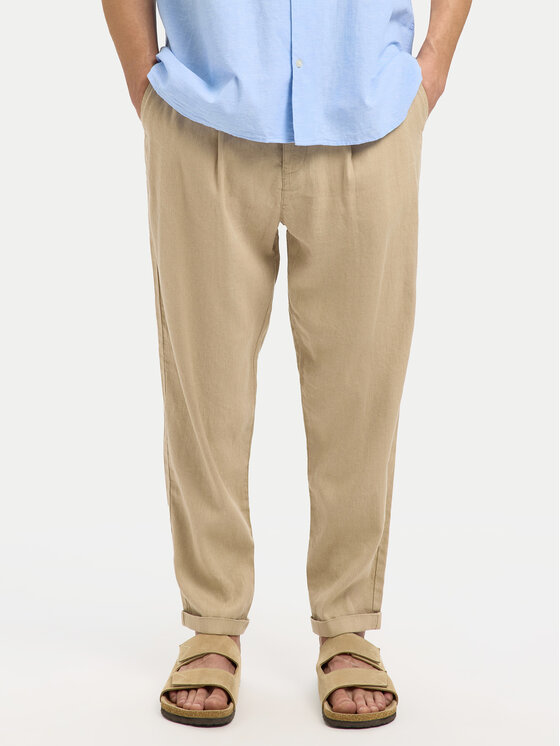 Selected Homme Selected Homme Chino kalhoty 16092732 Béžová Relaxed Fit