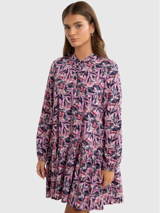 BIG STAR BIG STAR Sukienka codzienna POLUNA_000_340 Fioletowy Oversize