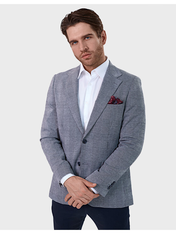 Evenemen Evenemen Marynarka Harmony 02 Szary Slim Fit