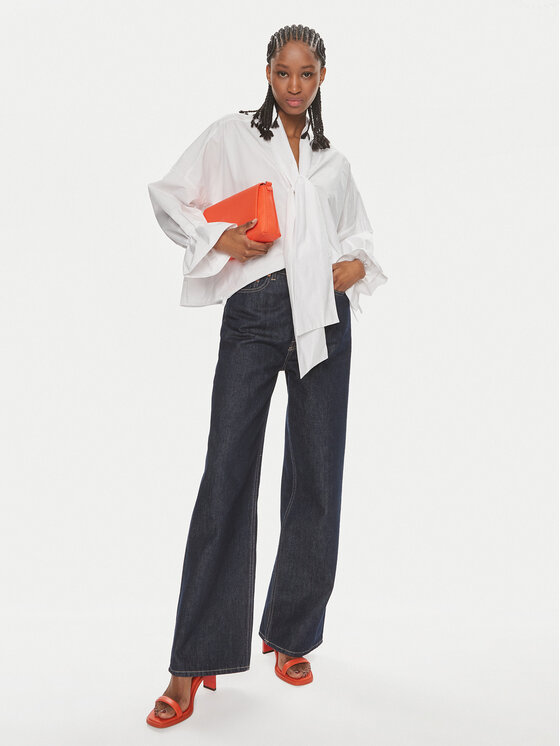 PINKO Pinko Halenka Dedita Camicia . 103460 A19U Bílá Oversize