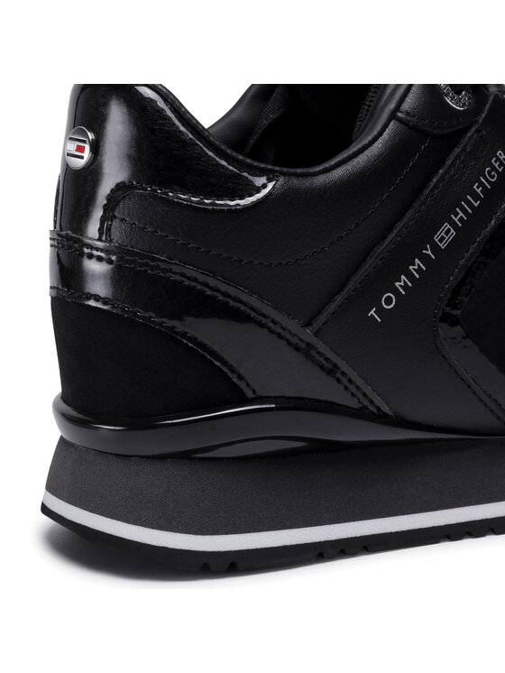 Tommy Hilfiger Sneakers Dressy Wedge Mat Mix Sneaker FW0FW05239 Nero |  Modivo.it