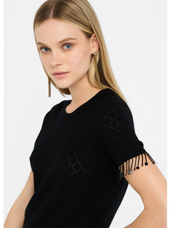 Liu Jo Liu Jo Cardigan CF5005MS18F22222 Nero Regular Fit