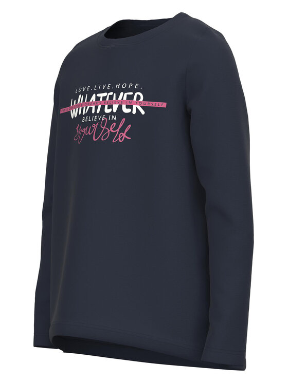 NAME IT NAME IT Μπλουζάκι 13218897 Σκούρο μπλε Relaxed Fit