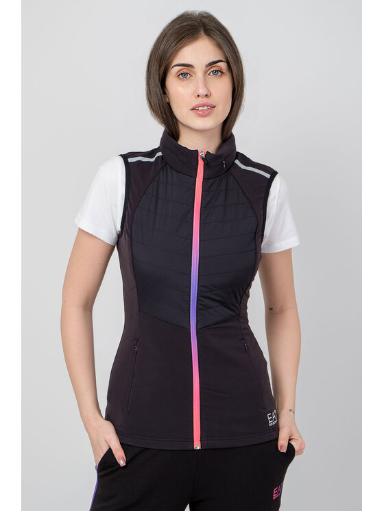EA7 Emporio Armani EA7 Emporio Armani Bezrękawnik 6LTQ01-TJJFZ-1200 R. M Czarny Slim Fit