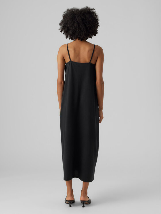 Vero Moda Vero Moda Sukienka letnia Luna 10286077 Czarny Regular Fit