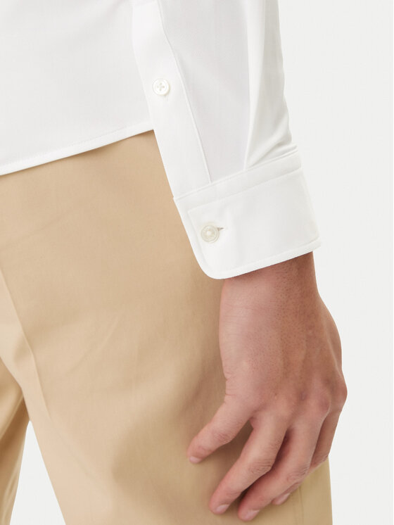 BOSS BOSS Marškiniai P-Liam 50556672 Balta Regular Fit