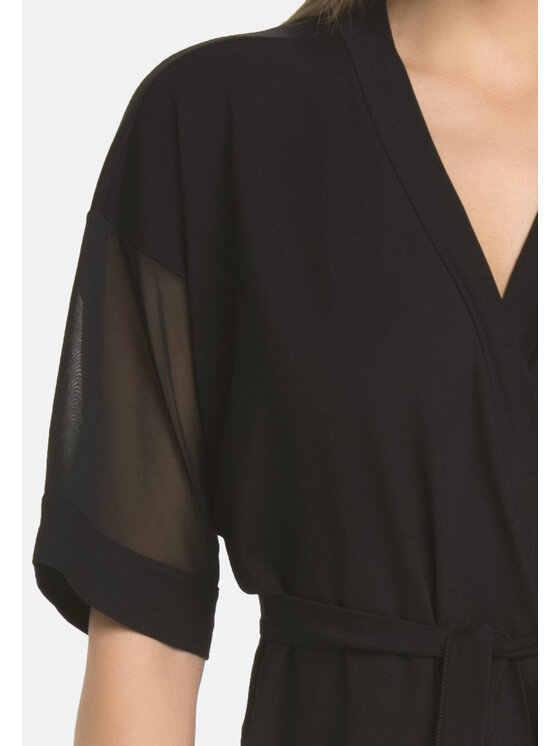 Teyli Teyli Szlafrok 228 Czarny Standard Fit
