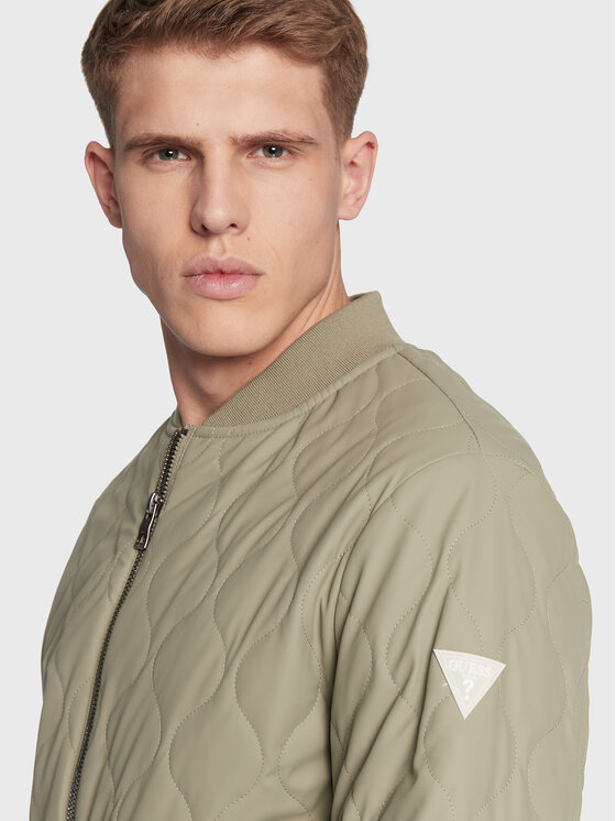 Guess Guess Bomber-jakk M3RL08 WBS80 Roheline Regular Fit