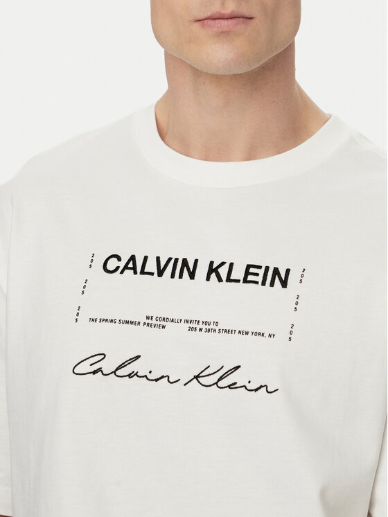 Calvin Klein Jeans Calvin Klein Jeans Marškinėliai LV04RE827G Balta Regular Fit
