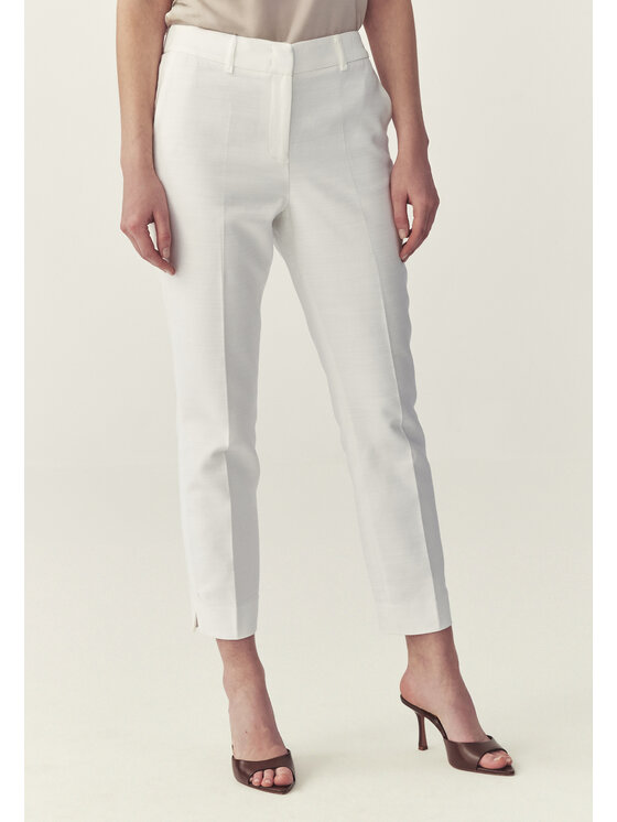 TATUUM TATUUM Spodnie materiałowe KOLIA 8 Biały Skinny Fit