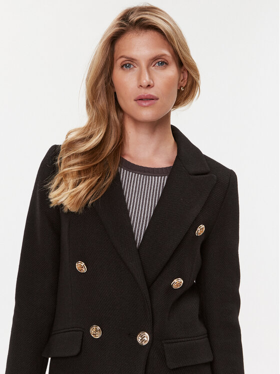 Liu Jo Liu Jo Cappotto di transizione CF3248 T3575 Nero Regular Fit