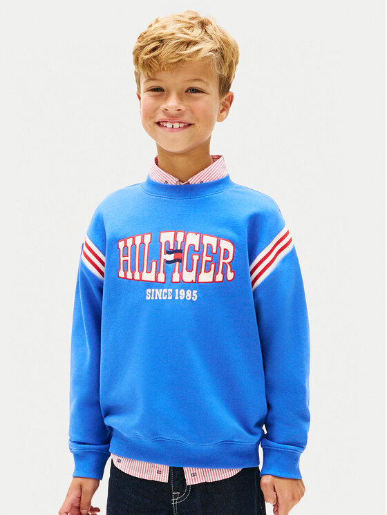 Tommy Hilfiger Hanorac Wavy Flag KB0KB10260 Albastru Regular Fit