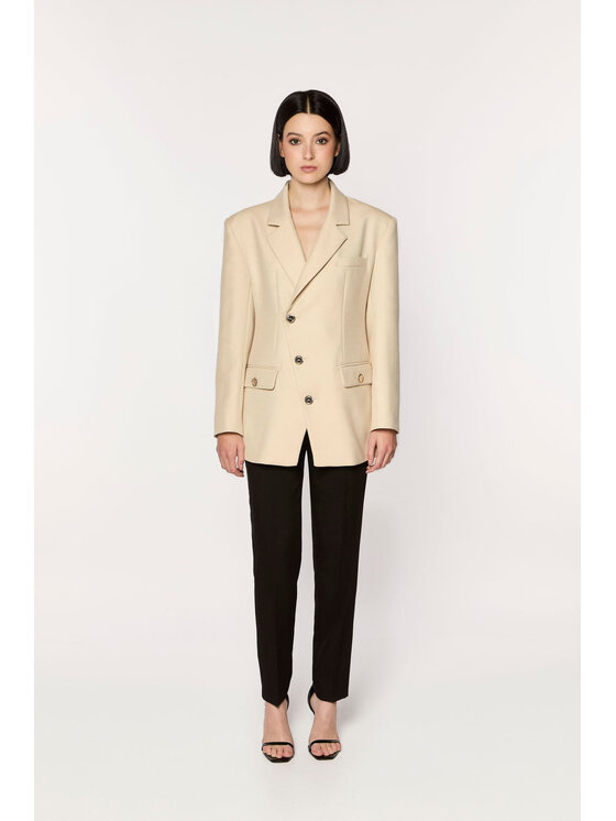 GIODORO GIODORO Marynarka GDB4-L Beżowy Tailored Fit