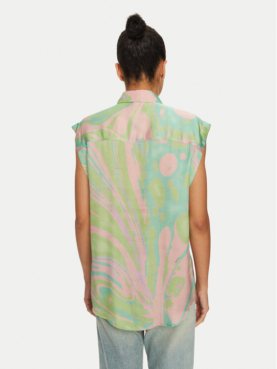 PINKO PINKO Blusa 103116 A1NQ Verde Regular Fit