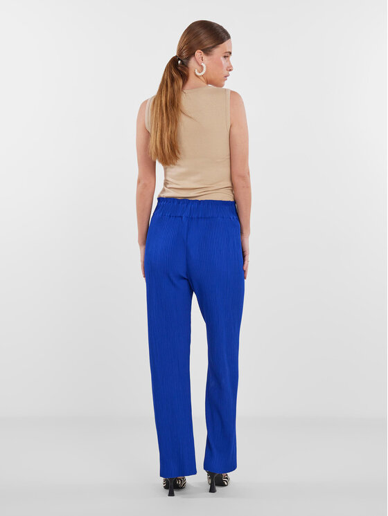 YAS YAS Παντελόνι υφασμάτινο 26028051 Μπλε Regular Fit