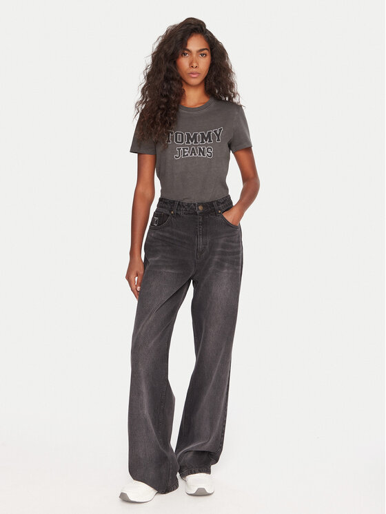 Tommy Jeans Tommy Jeans Тишърт Varsity DW0DW21966 Черен Regular Fit