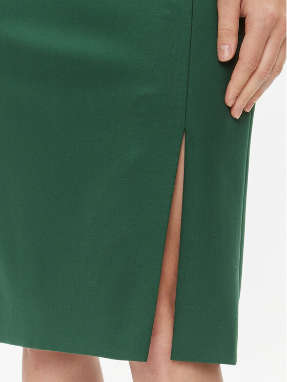 BOSS Boss Cocktail obleka Dihera1 50502930 Zelena Slim Fit