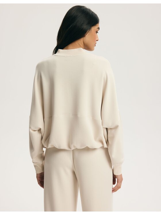 Esotiq Esotiq Bluza 45204 Beżowy Regular Fit