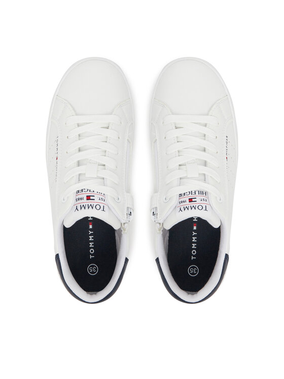 Tommy Hilfiger Tommy Hilfiger Снікерcи Low Cut Lace-Up Sneaker T3X9-33856-1355 S Білий