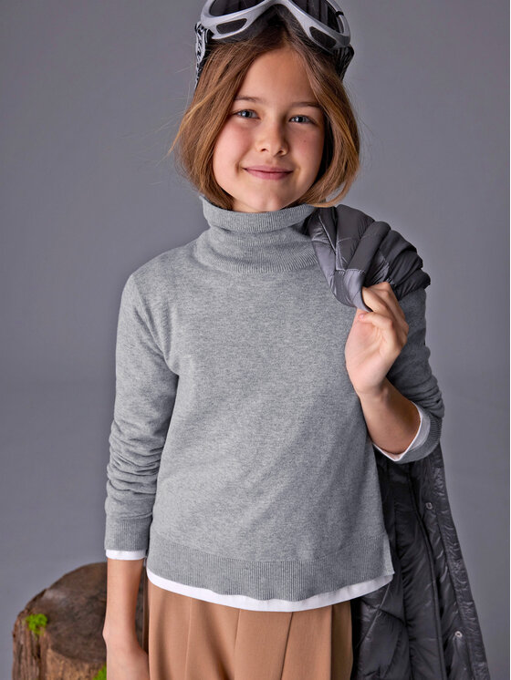 Mayoral Mayoral Rollkragenpullover 345 Grau Regular Fit