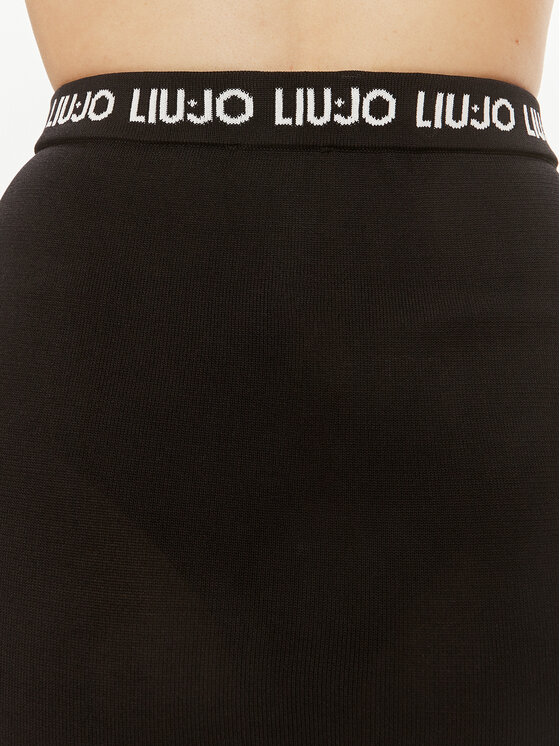 Liu Jo Liu Jo Bleistiftrock Ecs Gonna Maglia Lon TA4224 MS36L Schwarz Slim Fit