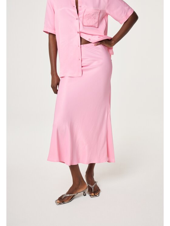 Fabienne Chapot Fabienne Chapot Spódnica maxi Laurent Slip Midi Skirt Różowy Regular Fit