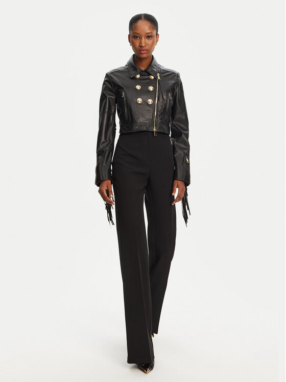 Babylon Babylon Текстилни панталони S00551 Черен Regular Fit