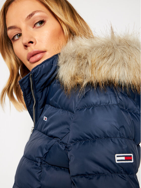 Tommy Jeans Tommy Jeans Pehelykabát Basic DW0DW08588 Sötétkék Regular Fit