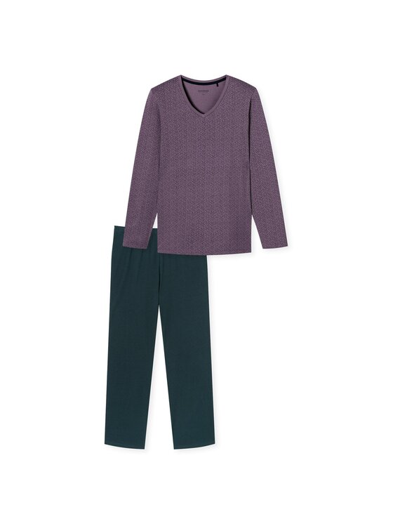 SCHIESSER SCHIESSER Piżama 27062 Fioletowy Comfort Fit
