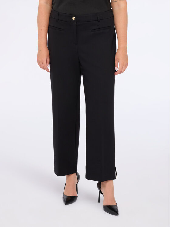 Fiorella Rubino Fiorella Rubino Pantaloni di tessuto P605L002179N033 Nero Cropp Fit