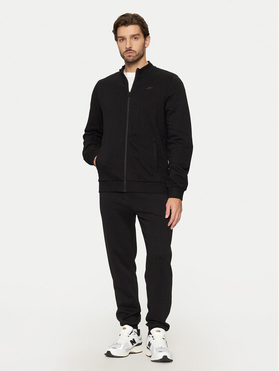 4F 4F Sweatshirt 4FWMM00TSWSM1463 Schwarz Regular Fit