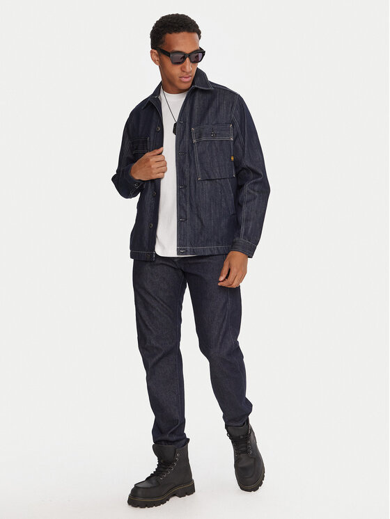 G-Star Raw G-Star Raw džinsiniai marškiniai Mosa D26462-D577 Tamsiai mėlyna Relaxed Fit