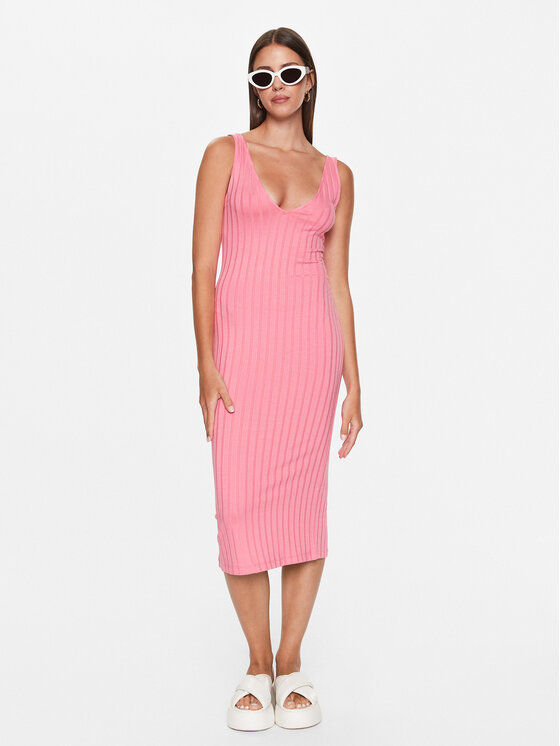 Edited Edited Повсякденна сукня EDT6931002 Рожевий Fitted Fit