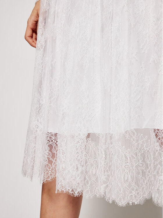 Gonna plissettata GN05PIZ Bianco Regular Fit