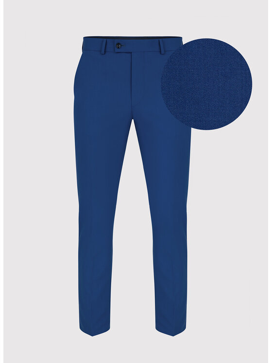 Pako Lorente Pako Lorente Spodnie garniturowe P22SF-6G-019 Granatowy Slim Fit